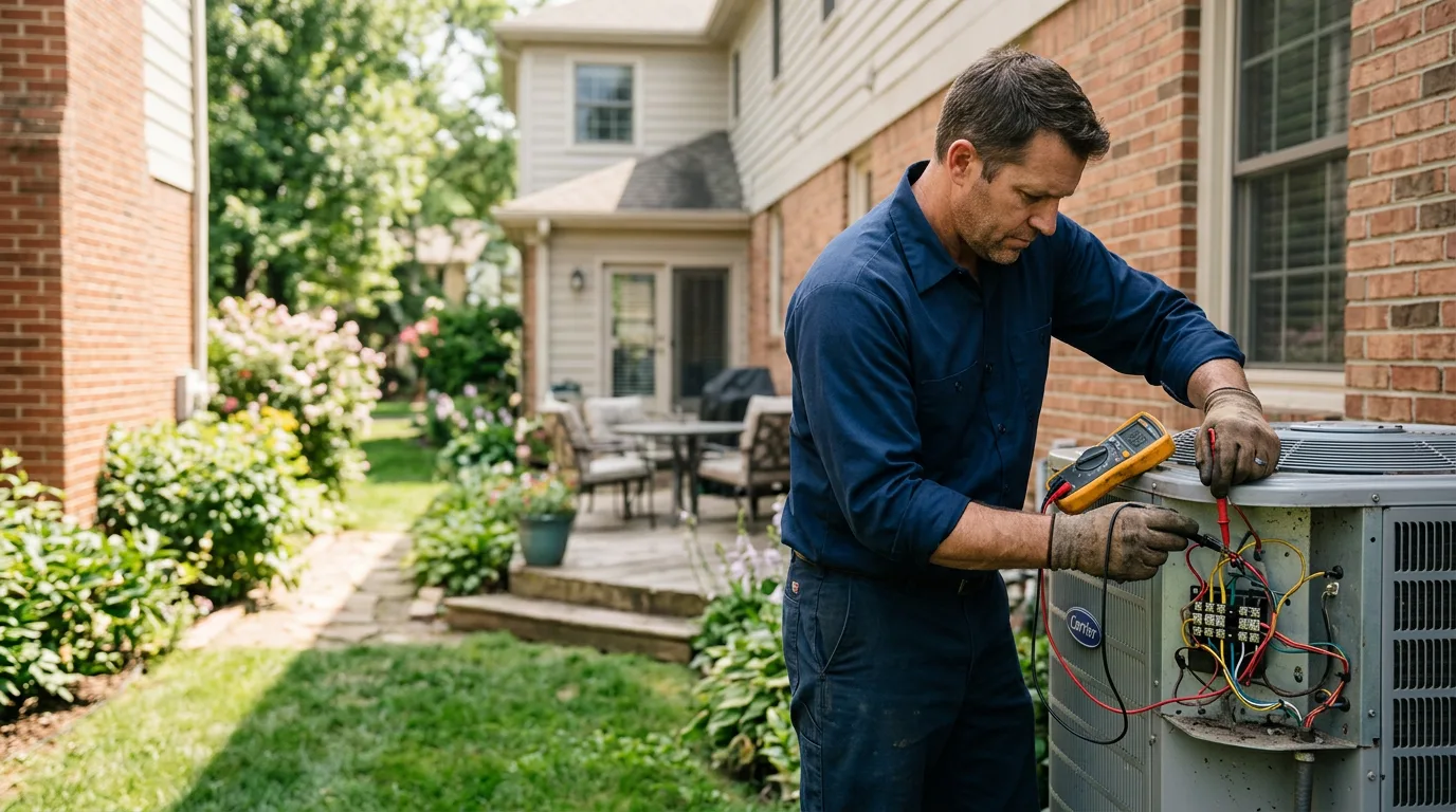 HVAC technician working near Water View, VA
